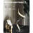 Modern Spiral Bedside Lamp - 3 Colours Touch Control LED Table Lamp,Silver