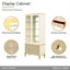 Scotts Square Display Cabinet - Light Champagne