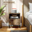 40cm W Steel Bedside Table