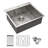 Drop In  Single Bowl Topmount Kitchen Sink Basin