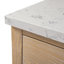 Meuble-lavabo double 60 po avec plateau en pierre d'ingénierie Sebastiano-111376071
