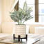 Pots à fleurs de 6 po de diamètre, jardinières avec trous de drainage et support, décor pour plantes d'intérieur et de jardin, blanc