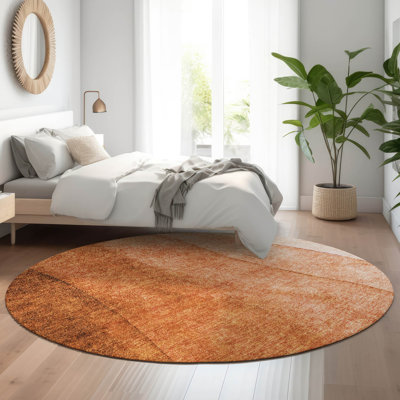 Premium Machine Washable Cerrito Paprika Rug