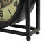 Horloge de table carrée 10 "industrielle avec engrenages mobiles ouverts