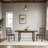 Modern Sleek Dining Chairs with Geometric High Back-1047210289