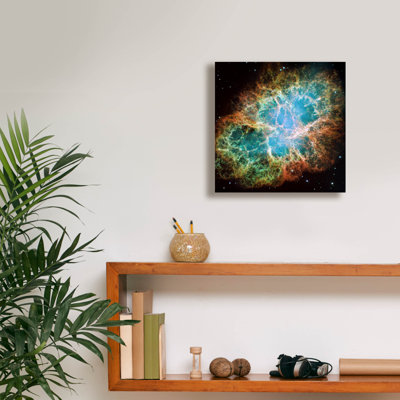 «Crab Nebula Supernova», art mural sur toile télescope Hubble de la NASA, 12 po x 12 po