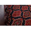 Tapis en laine bleu marine à motif persan Hamedan noué à la main 10 x 13