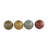 Persephone Cole and Grey Ceramic Spotted Multi Colored Decorative Orbs   