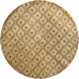 Aadi Geometric Hand-Knotted Wool Yellow/Beige Area Rug