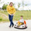 AIYAPLAY Kids Bumper Car 12V 360° Rotation Remote Control Ages 1.5-5