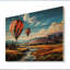 «Orange Hot Air Ballon Bold Landscape I» sur impression sur bois-1416547347