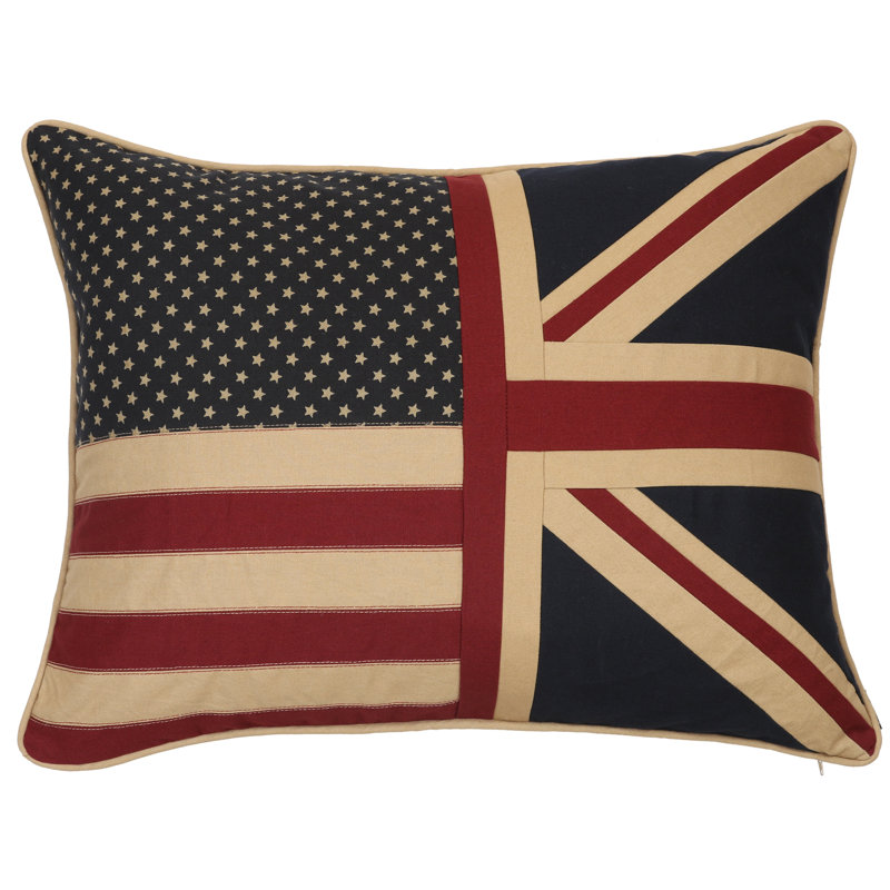 Barnoldswick Abstract Rectangular Lumbar Cushion, 53m H x 69cm W