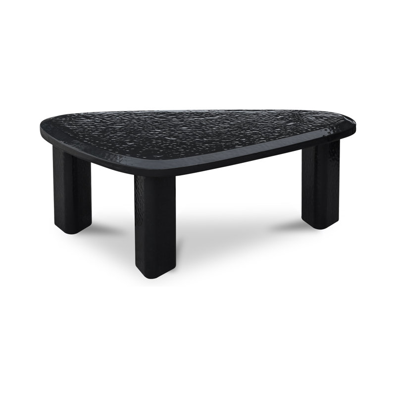 Sophie Outdoor Coffee Table, Charcoal Lacquer