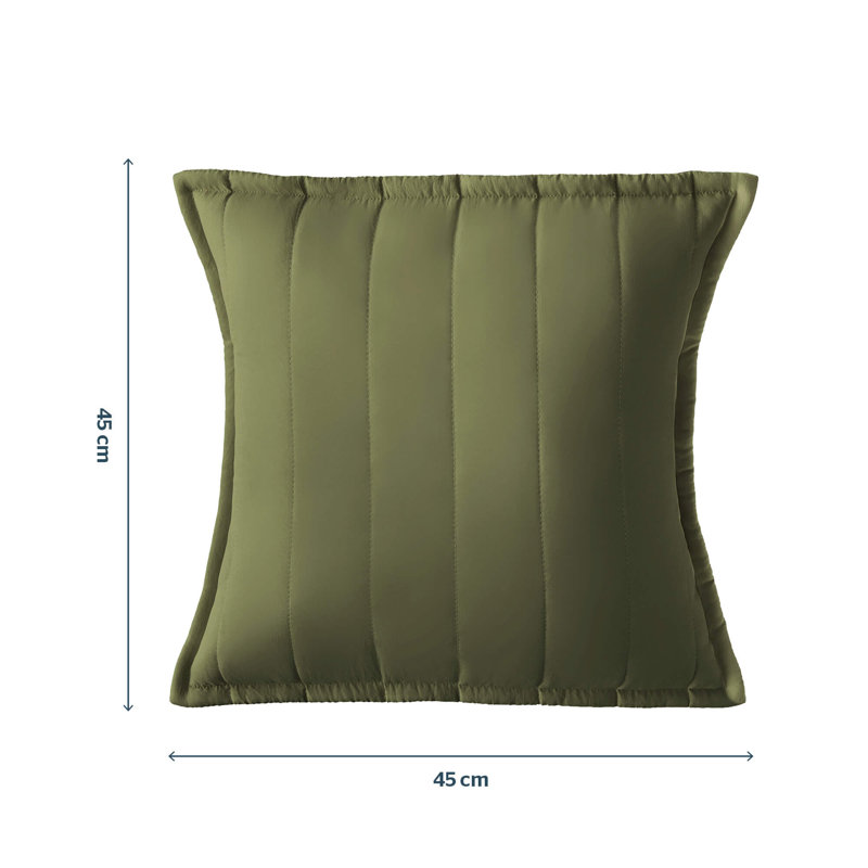 Silentnight Supersoft Quilted Cushion, Green