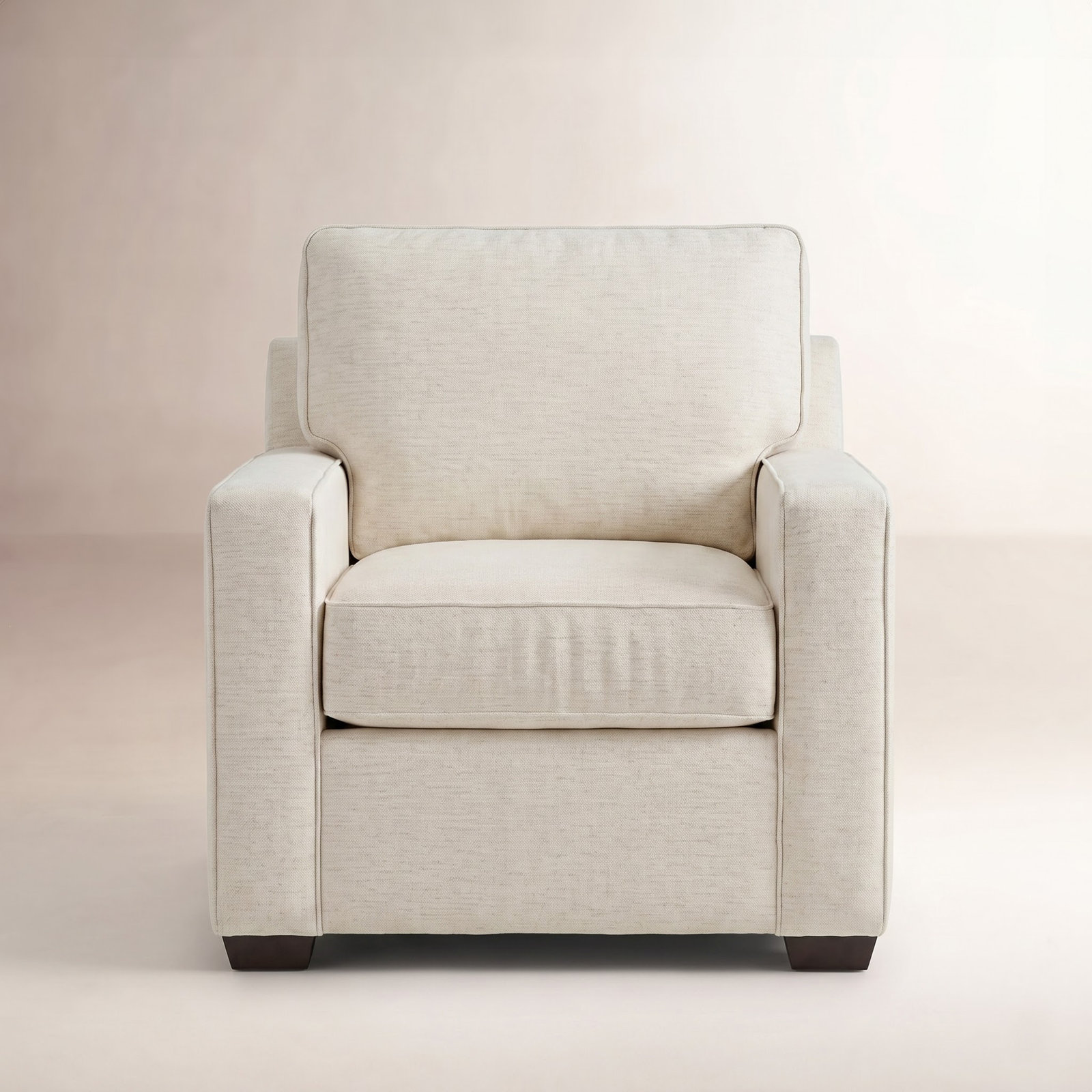 Taylor Upholstered Armchair, Bella Toast Performance Velvet