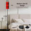  Lampe sur pied 68,5 po Tartan Scottish cage