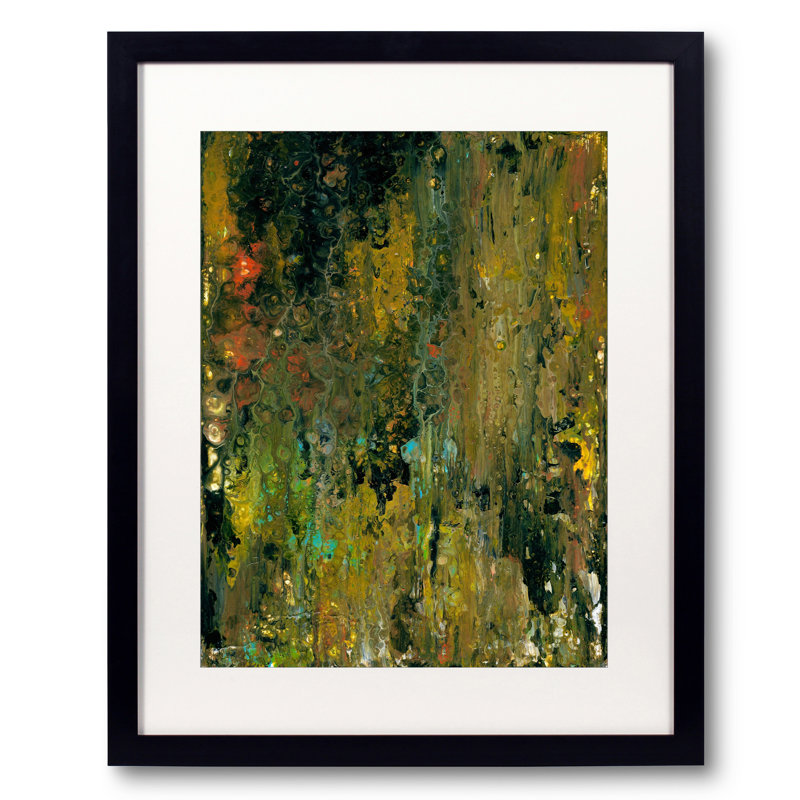 Abstract Composition 949 Print by Angel Estevez, Black Framed Paper, 30" H x 24" W
