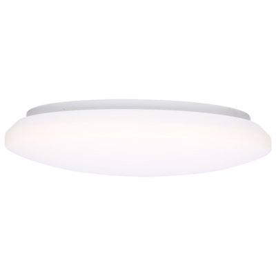 LED Cloud Fixture with Sensor 27K/30K/35K/40K/50K CCT Selectable Round Shape White Finish 120 Volt