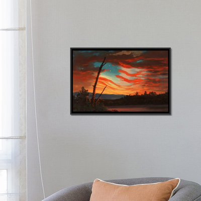 Patriotic And Symbolic Painting After The Attack On Fort Sumter by John Parrot - Gallery-Wrapped Canvas Giclée on Canvas