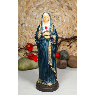 Statue Notre-Dame des Sept-Douleurs de la Bienheureuse Vierge Marie avec base