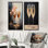 Champagne Chords Symetry - Champagne, ensemble de 2 reproductions d'art mural