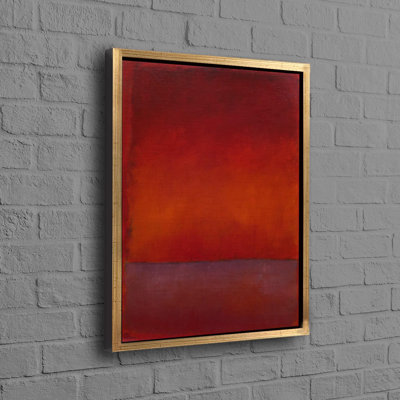 Art graphique sur toile abstrait inspiré de Mark Rothko, idéal comme cadeau personnalisé tendance pour grand-mère ou bébé