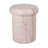 Eos 18.11"H Sculptural MGO Side Table with Faux Marble & Travertine Finish-125959551