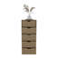 Commode verticale étroite 5 tiroirs, commode verticale étroite avec tiroirs coulissants Basilea