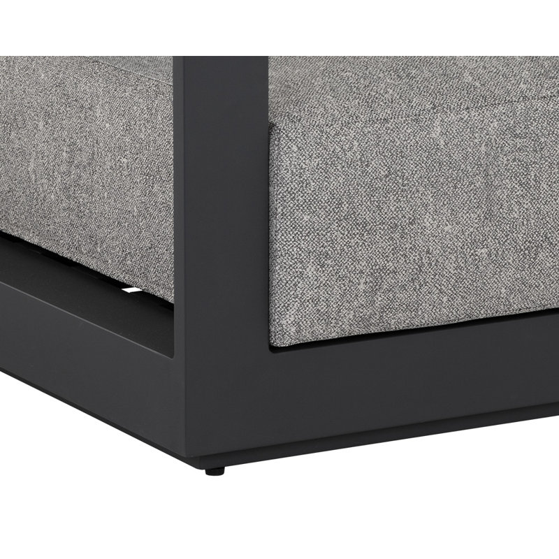 Tavira Outdoor Lounge Chair, Black, Gray