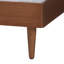 Lit tissé en noyer Mid-Century Brehanna Baxton Studio Macaria-1798034057