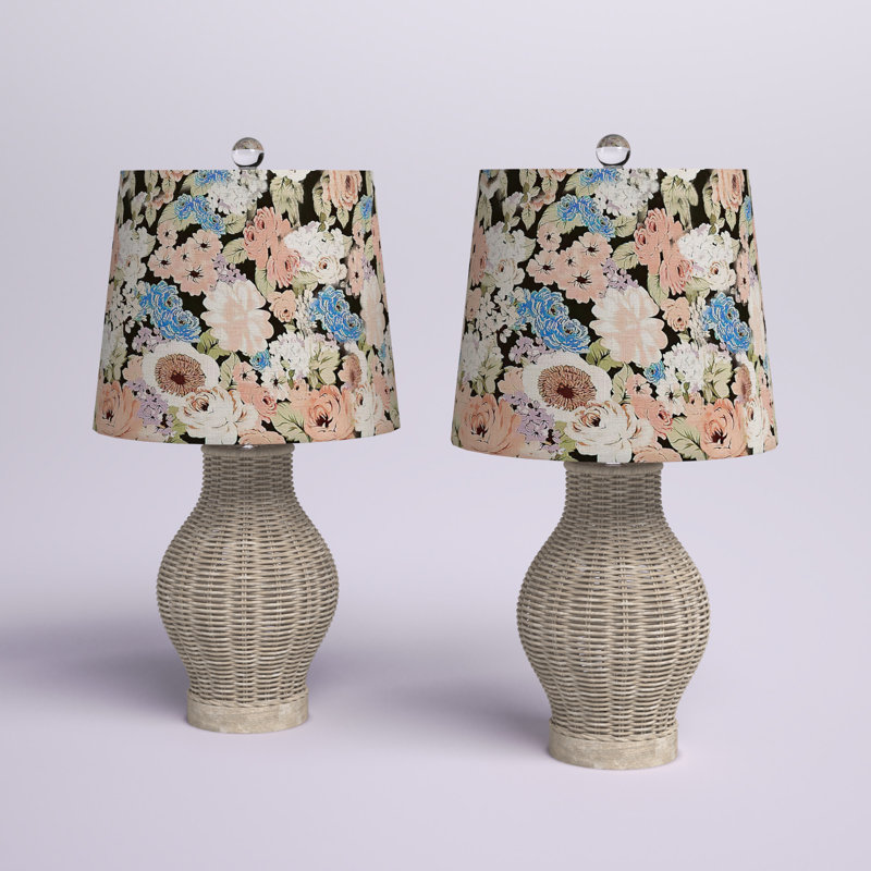 Lampe de table en rotin Arcola