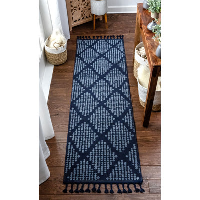 Loop-De-Loop Geometric Synthetic Area Rug