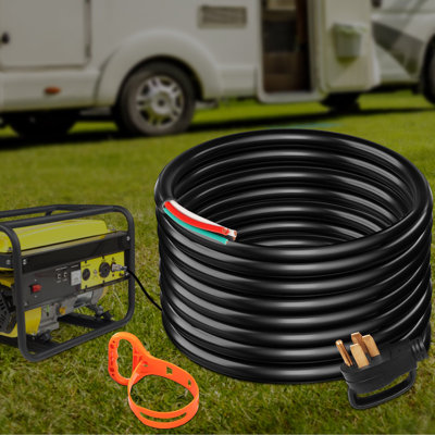 30FT Generator Power Cord 50-Amp 125/250-Volt 14-50P To CS6364 Locking Connector