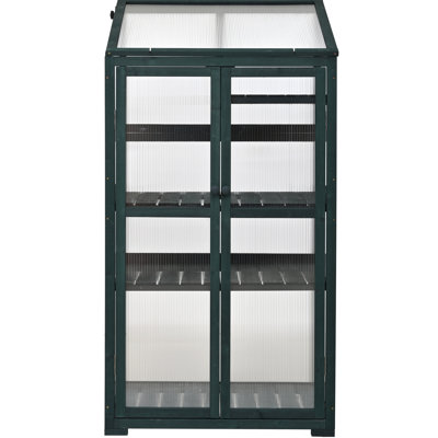62-Inch Tall Portable Greenhouse With Wheels And Adjustable Plant Support Systems Movable Organizer Units,