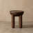 15.7"W Small Mango Wood Accent End Table with Sculptural Legs