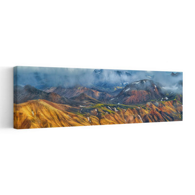 Colorful Icelandic Highlands Colorful Dramatic Ethereal Landscape Mountain Wall Art