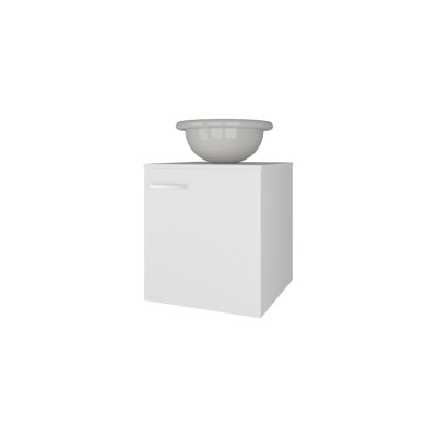 Meuble-lavabo de salle de bain H26 "avec lavabo et 1 porte