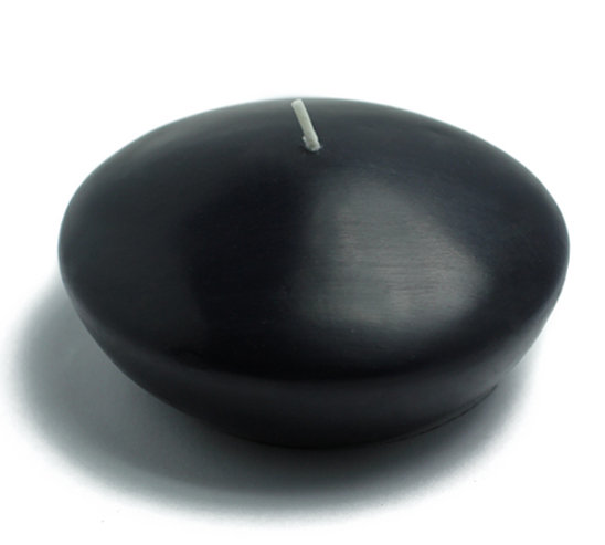 Ensemble de bougies flottantes non parfumées, H 1 po x 1,75 po de diamètre, Noir, Ensemble de 288