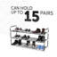 15 Pair Stackable Shoe Rack