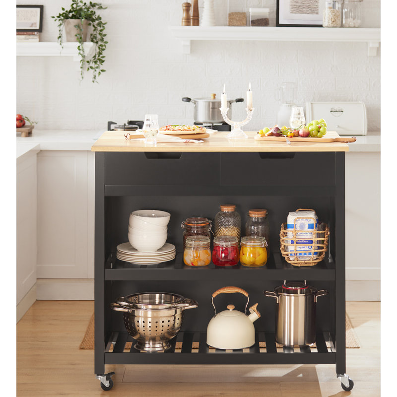 Mitul 98cm W Kitchen Island on Wheels