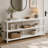 70.9" Console Table, 3-Tier Sofa Table with Metal Frame