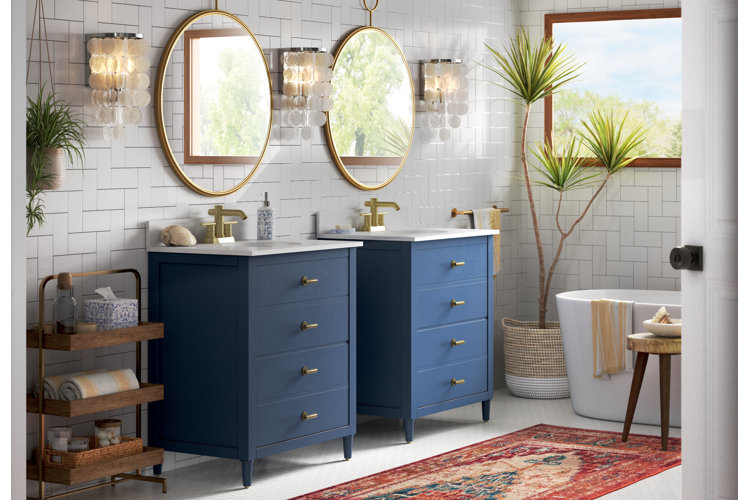 13 Blue Bathroom Designs to Inspire You