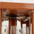 Corner Glass Cabinet Lighted Curio Cabinet Corner Display Case For Living Room, Curio Cabinet, Antique Collection, Wine,Bar Glass Storage Light Included, Dark Oak