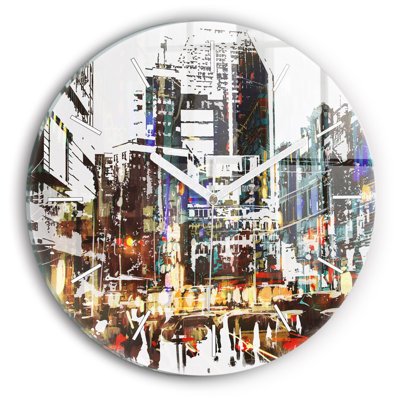Glass Wall Clock