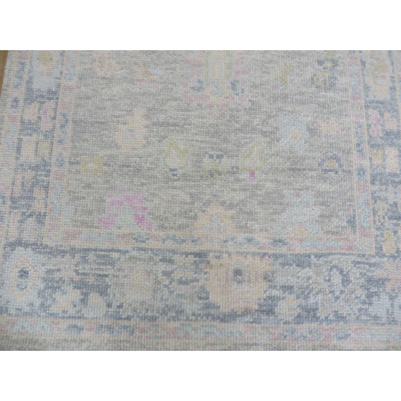 3 x 5 pi 1 tapis oriental gris Oushak moderne noué à la main 8F69863ECC774A99A416E8686C6CD850