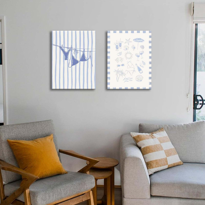 2 Piece Wrapped Canvas Print, 40" H x 60" W
