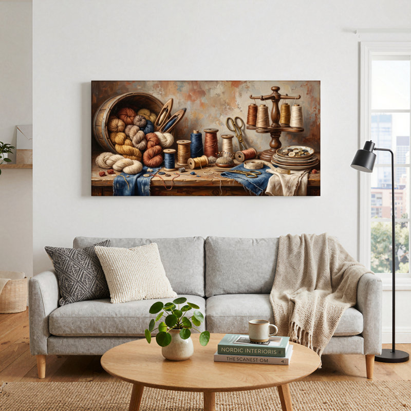 Nature morte sur toile, ensemble de 1, L 48 po x H 24 po, Toile tendue