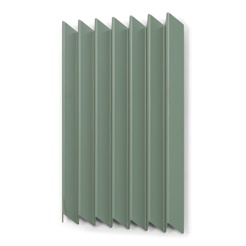 Spinder X BUDDE Steel Wall 7 - Hook Coat Rack, Green