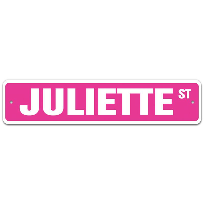Plaque de rue Sybill, H 8 po x l 36 po x P 0,1 po
