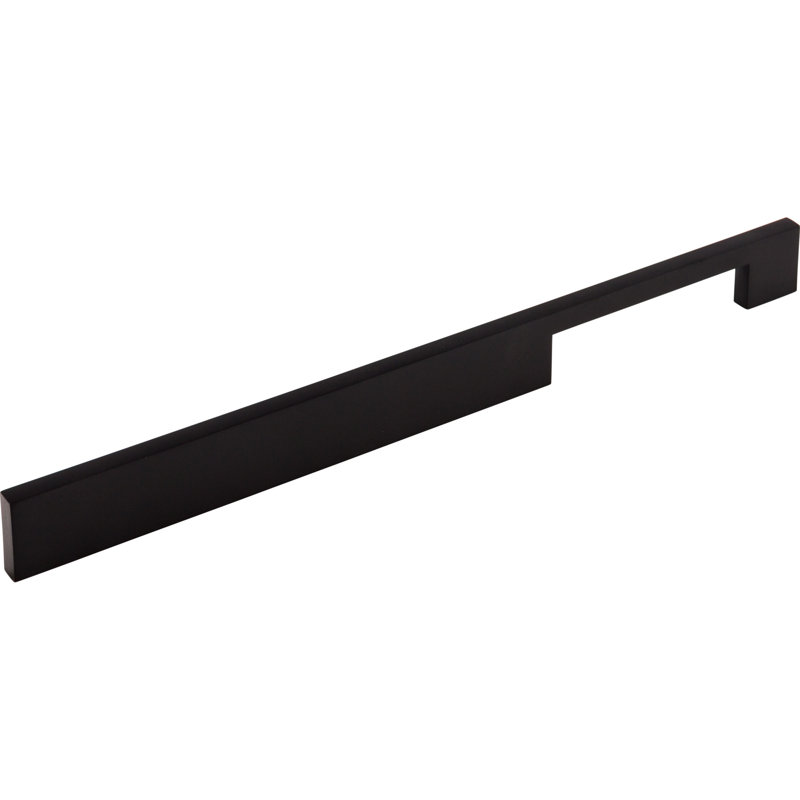 Linear Bar pull, 12" Center to Center, Flat Black